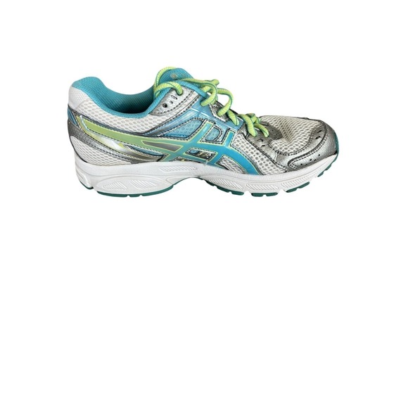 Used ASICS Women Gel Contend 2 Running Shoes Turquoise Lime Size 6.5 Good Cond - Picture 3 of 8